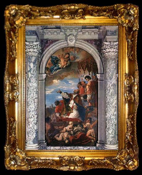 framed  RICCI, Sebastiano Altar of St Gregory the Great, ta009-2